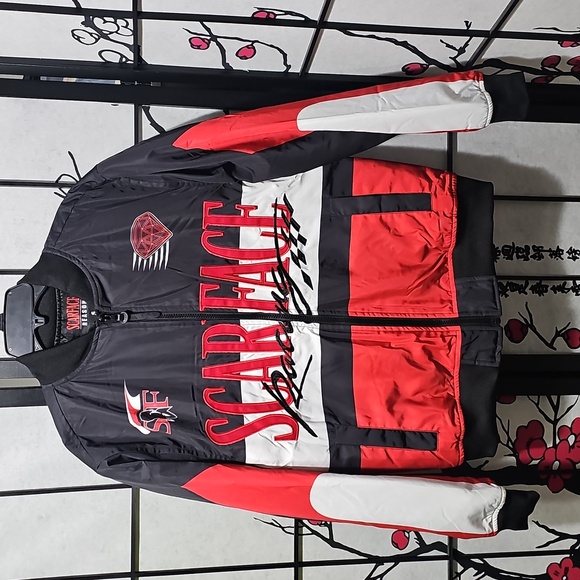 Scarface Racing Bomber Jacket Size Small New - Picture 2 of 13